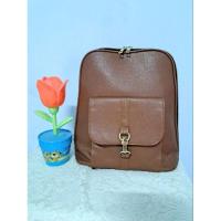 ราคา กระเป๋ามือสอง กระเป๋าเป้มือสอง หนังสีน้ำตาล (28616716155)