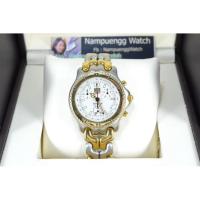 ราคา Tag Heuer แทค มือ2 ก้างปลา คิง 2กษัตริย์ 2k ระบบจับเวลา3หน้าปัด สีขาว king size 38mm (44058252238)