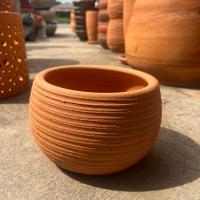 ราคา กระถางดินเผา กระถางทรงบาตรลายเส้น กระถางฉลุทรงบาตร ขนาด 8 นิ้ว (27354754279)