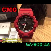 ราคา Casio G-Shock สายเรซิน สีแดง (ขายดี) รุ่น GA-800-4A สีแดง ของแท้ ประกันศูนย์ CMG (756067355)