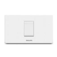 ราคา Philips สวิตซ์ไฟทางเดียวพร้อมหน้ากาก1ช่องฟิลลิปส์รุ่นLeafstyle (7143441902)
