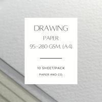 ราคา กระดาษวาดเขียน (A4) (แพ็คละ 50 แผ่น) (95-280 แกรม) (4464819155)