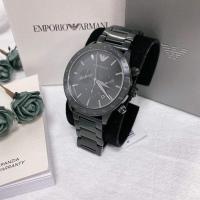 ราคา Emporio Armani นาฬิกาข้อมือผู้ชาย Mario Chronograph Black Dial Black รุ่น AR11242 (17002249787)