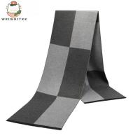 ราคา WWIWKK ผ้าพันคอยาวลาย,เลียนแบบแคชเมียร์ข้นผู้ชายผ้าพันคอลายสก๊อต,แฟชั่นฤดูหนาวที่อบอุ่นนุ่มกันลมผ้าคลุมไหล่ห่อ (41328100316)