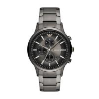 ราคา Mens Wristwatch EMPORIO ARMANI RENATO AR11531 Chrono Steel Black (43161228680)