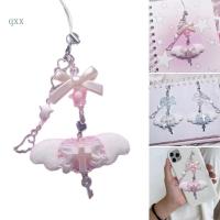 ราคา CH * Stylish Bowknot Phone Accessory Trend Phone Charm สําหรับผู้หญิงสาวลูกปัดพวงกุญแจกระเป๋าเป้สะพายหลังกระเป๋าสตางค์ Decorati (50503198658)