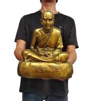 ราคา หลวงปู่หมุน วัดบ้าน จาน จ.ศรีสะเกษ สีทองเก่า ขนาดหน้าตัก 5 นิ้วสูงประมาณ 6 นิ้ว ใครมีบูชาจะหมุนหมุนลาภ LK09 (29876547926)