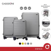 ราคา Caggioni กระเป๋าเดินทางล้อลาก เปิดฝาหน้า Espace เอสเปซ (N20022) ขนาด 20/24/28 นิ้ว วัสดุ PC ล้อโช๊คสปริง : สีเทา (23372982412)