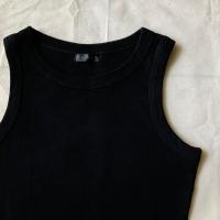 ราคา เสื้อครอปแขนกุด เสื้อกล้ามครอป สีดำ ผ้าดีนะคะ (19989706356)