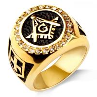 ราคา แหวนสแตนเลสสำหรับผู้ชาย, ฟรีเมสัน, แหวนข้าม, แหวนคลาสสิกหกดาว AG, สไตล์เรโทร, แฟชั่น (29231813640)