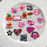 ราคา MEIDJ 18 สไตล์รองเท้า Charms การกําหนดค่าการ์ตูน Pink Love รองเท้าแตะหัวเข็มขัด PVC รองเท้าอุปกรณ์เสริมปุ่ม (43205244858)