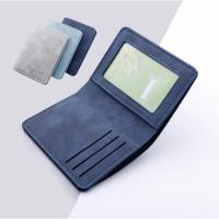 ราคา ผู้ชาย/ผู้หญิงกระเป๋าสตางค์แฟชั่น Id/credit ผู้ถือบัตรกระเป๋าสตางค์สําหรับผู้ชาย Multi-card Bagholder สองพับกระเป๋าสตางค์ขนาดเล็กสีดํา/สีเทาเหรียญ (56902969435)