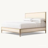 ราคา เตียงไม้โอ๊คด้อยเฟอร์นิเจอร์ฝรั่งเศสโบราณRHไม้เนื้อแข็ง1.8อเมริกันประเทศย้อนยุคเตียงคู่Mizhuเตียงวิลล่า HYBB (57601020975)