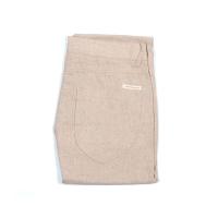 ราคา Hazard กางเกงทำงานขายาวไม่มีจีบ ผ้า Linen(ลินิน) สีครีม (7256993947)