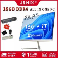 ราคา All-in-one PC คอมพิวเตอร์ Intel Celeron N5095 Processor DDR4 16GB RAM คอมตั้งโต๊ะ 256/512 GB 1TD SSD Learning Computer Office Computer All In 1 Desktop Computer SET คอม all in one (25002832250)