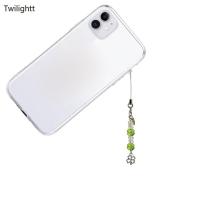 ราคา WILI Handcrafted ลูกปัดโทรศัพท์มือถือโซ่ Four Leaf Clovers จี้พวงกุญแจอุปกรณ์เสริม (45452997985)