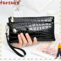 ราคา TARSURE กระเป๋าสตางค์ยาวผู้หญิง,ออกแบบกระเป๋าสีแดงซิปคู่กระเป๋าสตางค์สุภาพสตรี,แฟชั่นจระเข้กระเป๋าสตางค์หนังกระเป๋าคลัทช์ (45304140538)