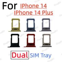 ราคา Dual-Card ถาดซิมการ์ดถาดสําหรับIphone 14/14Plus Card Holder Card Slot Reader SD Slot Adapter Replacement Parts (40725269689)