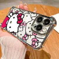 ราคา สําหรับ Motorola Moto G04 G24 E14 E15 G05 G06 G30 G20 G10 G52 G54 G56 G60 G60S G72 G84 เคสโทรศัพท์สี่มุมถุงลมนิรภัย anti fall soft Kawaii Hello Kitty Cat Cover (47902399987)