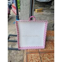 ราคา กระจาด กระด้ง ทำจากเส้นสานพลาสติก คละสี (17163256799)