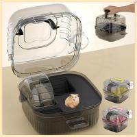 ราคา กรงหนูแฮมสเตอร์แบบพกพาบ้านหนูแฮมสเตอร์โปร่งใสพร้อมตู้น้ํากรงพกพาสัตว์เล็ก (43261046564)