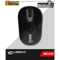 ราคา MOUSE (เม้าส์) SIGNO Optical USB MO-210 สีดำ. (6054513976)