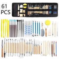 ราคา 61Pcs Polymer Clay Tools Modeling Clay Sculpting Tool Set for Pottery Sculpture Dotting Tools Ball Styluses for Pottery (21994583868)