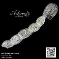 ราคา เข็มขัดเงิน เครื่องเงินแท้ 92.5% เข็มขัดเงินแท้ 5 หัว งานตอกลาย (4648943020)