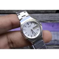 ราคา นาฬิกา Vintage มือสองญี่ปุ่น Seiko 2623 0090 White Dial ผู้หญิง Quartz ทรงกลม 25mm ใช้งานได้ปกติ สภาพดี ของแท้ ไม่กันน้ำ (41661390096)