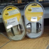ราคา Yale dead bolt กุญแจลิ้นตายสแตนเลส เยล สเตนเลสด้าน (Matte Stainless Steel) ด้านหนึ่ง + ทองเหลืองขัดมัน ด้านหนึ่ง (29782850346)