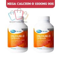 ราคา MEGA Calcium-D 90 แคปซูล (ผลิตภัณฑ์เสริมอาหารแคลเซียมและวิตามินดี) ของแท้ 100% (50704883718)