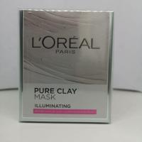 ราคา (ส่งฟรี ไม่ใช้โค้ด) Loreal Pure Clay Mask illuminating 50g มาส์ก สูตร ผิวกระจ่างใส (4741172628)