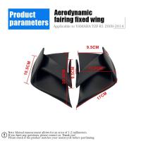 ราคา Motorcycle Fixed Wing Spoiler Fairing For YAMAHA YZF-R1 YZFR1 2009- 2014 ABS Plastic Front Aerodyna (26093773006)