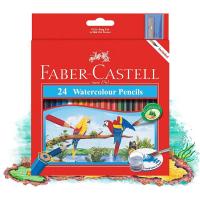 ราคา FABER CASTELL PARROT WATERCOLOR PENCIL 114464 (24 สียาว) (46752942398)