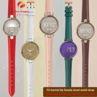 ราคา เหมาะสําหรับ การ์มิน ผู้หญิงที่มีสีสันสายนาฬิกาหนังแท้ลิลลี่สมาร์ทกีฬานาฬิกาสายรัดข้อมือแฟชั่นลายสก๊อตจิ้งจกรูปแบบ หนังวัว สาย การ์มิน นาฬิกาสม (47351447583)