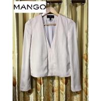 ราคา MNG collection beige blazer suit jacket เบลเซอร์ สูท ทรงสั้น สีนู้ดเบจ แบรนด์แมงโก้ size S ทรงคลุม สูททำงาน สูทแบรนด์ (22500492424)