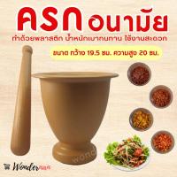 ราคา ครก ครกอเนกประสงค์ ครกพลาสติก ครกอนามัย ทนทาน ตกไม่แตก ผลิตจากพลาสติกอย่างดี ขนาดใช้ในครัวเรือนและหอพัก ครกส้มตำ (19479948766)