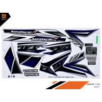 ราคา สติ๊กเกอร์ เวฟ 110i wave 110i ปี 2017 รุ่น 25 สีเทา นํ้าเงิน (เคลือบเงา) (4035645845)