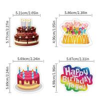 ราคา HAPPY BIRTHDAY สุขสันต์วันเกิด เค้กวันเกิด ขนม 50 แผ่น พีวีซี กันน้ำ สติ๊กเกอร์ sticker (10923554635)
