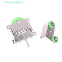 ราคา ThrillionCatalpa 1 ชุดกระจกบานเลื่อนประตู Roller Assembly Kit เหล็กที่อยู่อาศัยลูกปืนล้อพลาสติกนูนตู้เสื้อผ้ารอก TH (56055400156)