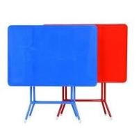 ราคา โต๊ะพับเหล็ก 4ฟุต T26โต๊ะพับหน้าเหล็ก โต๊ะแม่ค้า โต๊ะขายของ (8289706502)