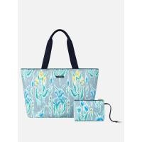 ราคา rustic flower cotton new bondi canvas tote beige (41222598987)