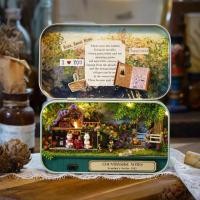 ราคา ชุด DIY kit miniature box theatre บ้านตุ๊กตาจิ๋วในกล่องเหล็ก (2878517668)
