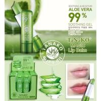 ราคา (ยกกล่อง) Tanako Aloe Vera Magic Lip Balm ลิปบาล์มบำรุงริมฝีปาก เปลี่ยนสี สูตรว่านหางจระเข้ 99% (26202139838)
