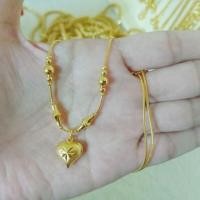 ราคา สร้อยคอระย้า 2 สลึง 18" งานทองไมครอน ทองชุบ (24038922748)