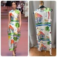 ราคา เดรสทรงเข้ารูปลายบ้าน งานD&G ไม่มีป้าย (28026112377)