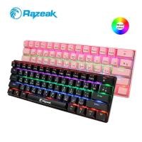 ราคา คีย์บอร์ดเกมมิ่ง Mechanical Razeak รุ่น RK-X41 Blue Switch Gaming คีย์บอร์ดมีไฟ (27187002471)