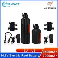 ราคา 7000mAh 3500mAh Sea Fishing Electric Reel Battery 14.8V Rechargeable Fishing Reel Lithium Battery For SHIMANO DAIWA Drop (28364860212)