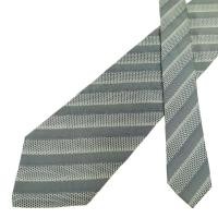 ราคา เนคไท Giorgio Armani Silk Grey Silver Stripe Italy เนคไทแบรนด์เนม ของแท้ (43860780698)