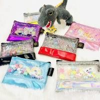 ราคา [ไซส์S]ทับตารางกระเป๋าสตางค์โฮโลแกรม กระะเป๋าใส่เหรียญ (3254004509)